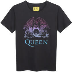 AMPLIFIED детска тениска queen - ombre crest - въглен - amplified - zav866m02