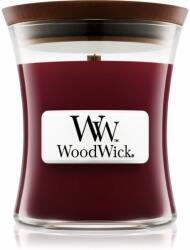WoodWick Black Cherry lumânare parfumată cu fitil din lemn 85 g