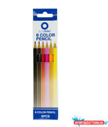 BLUERING Színes ceruza készlet, hatszögletű Bluering(R) 6 különféle szín (JJ10101)