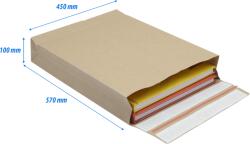 e-Green Csomagküldõ webshop tasak 450x570x100mm, erõs kraft papírból 100 db/doboz, E-green barna (69117) - tonerpiac - 262 Ft