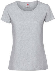 Fruit of the Loom Csomag akciós póló (minimum 3 db) Női póló Rövid ujjú Fruit of the Loom Lady-Fit Ringspun Premium T - 2XL, Heather szürke