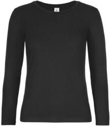 B&C Collection Női hosszú ujjú póló B&C #E190 LSL /women -M, Fekete