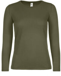 B&C Collection Női hosszú ujjú póló B&C #E150 LSL /women -M, Városi khaki