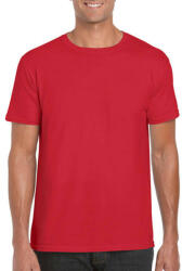 Gildan Férfi póló Rövid ujjú Gildan Softstyle Ring Spun T-Shirt - 3XL, Piros