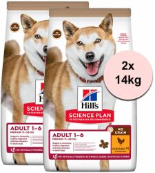 Hill's Hill's Science Plan Canine Adult Medium No Grain Chicken 2 x 14kg