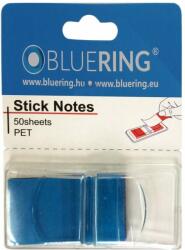 BlueRing Jelölőcímke 25x45mm, 50lap, műanyag bluering® kék (JELCMUA50LK) - pepita