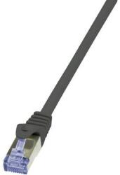 LogiLink RJ45-ös patch kábel, hálózati LAN kábel CAT 7 S/FTP [1x RJ45 dugó - 1x RJ45 dugó] fekete 0, 50m CQ4023S