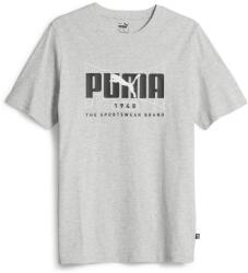 PUMA Férfi funkcionális rövid ujjú pólók Puma GRAPHICS EXECUTION TEE szürke 677193-04 - L