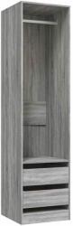 vidaXL szürke sonoma színű szerelt fa szekrény fiókokkal 50x50x200 cm 815349