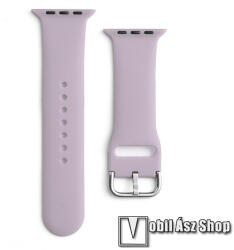 Okosóra szíj - LILA - szilikon - APPLE Watch Series 1/2/3 42mm / 4/5/6/SE 44mm / 7/8/9 45mm / Ultra / Ultra 2 49mm