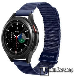 DUX DUCIS okosóra milánói szíj - SÖTÉTKÉK - fém ötvözet, mágneses, 22 mm széles - HUAWEI Watch GT 3 46mm / GT 3 Pro 46mm / Watch 3 46mm / Watch 3 Pro 48mm / SAMSUNG Watch3 45mm / Xiaomi Watch S2 / Amazfit GTR 4