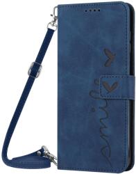 ART SMILE Husa portofel cu curea pentru Sony Xperia 5 V albastru
