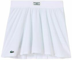Lacoste Női teniszszoknya Lacoste Pleat Back Ultra-Dry Tennis Skirt with Contrast Shorts - white/green