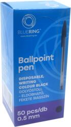 BLUERING Golyóstoll eldobható kupakos Bluering® írásszín fekete (MEN-OR-GOLYTOLLKUPFEKE)