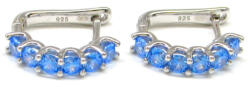 Silver LUCCA ezüst fülbevaló (kék) (2023120204)
