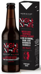 Horizont Night Shift Vintage 2023 / Mexicake-Inspired Imperial Stout Rum, Rhum & Bourbon hordóban érlelve (0, 33L) (10.3%)