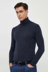 Sisley pulóver könnyű, férfi, sötétkék, garbónyakú - sötétkék S