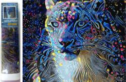 NORIMPEX - Puzzle Pictura cu diamant: Leoaica 30x40cm - 1 - 39 piese