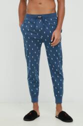 Ralph Lauren pamut pizsamanadrág sötétkék, mintás - sötétkék L