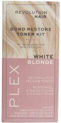 Revolution Beauty Set pentru îmbunătățirea culorii părului - Revolution Haircare Plex Bond Restore Toner Kit Silver Blonde