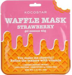 Kocostar Mască de țesut Căpșuni - Kocostar Strawberry Waffle Mask 40 g