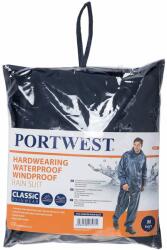 Portwest Classic esőruha (2 részes öltöny) (kék, 4XL) (L440NAR4XL)