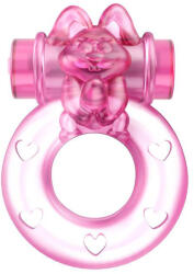 LyBaile Vibrating Ring Rabbit Pink Vibrator