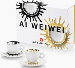 illy Cești pentru cappuccino din porțelan Illy Ai Weiwei cu farfurii 2 x 160 ml