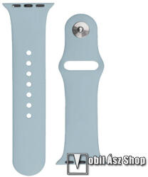 Okosóra szíj - VILÁGOSKÉK - szilikon - APPLE Watch Series 1/2/3 38mm / 4/5/6/SE 40mm / 7/8/9 41mm