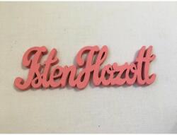  Isten hozott fa felirat 10 cm rózsaszín