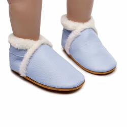 SuperBaby Pantofiori bleu imblaniti pentru fetite - Lulu