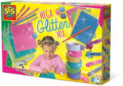 SES Creative Set mare de lucru manual pentru copii cu mix de sclipici (14109)
