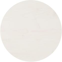 vidaXL Blat de masă, alb, Ø40x2, 5 cm, lemn masiv de pin (813652) - comfy