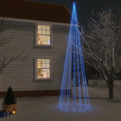 vidaXL karácsonyfa cövekkel 1134 kék LED-del 800 cm (343565) - balena