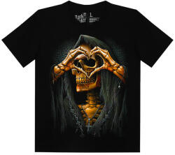  Démon Szív - Férfi / Unisex Koponyás Póló -M