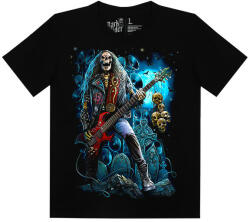  Rock Démona - Férfi / Unisex Koponyás Póló -S