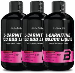 BioTechUSA - L-CARNITINE 100.000 LIQUID - 3 X 500 ML