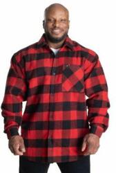 GASP INC - Heavy Flannel Shirt - Férfi Hosszúujjú - Piros/fekete