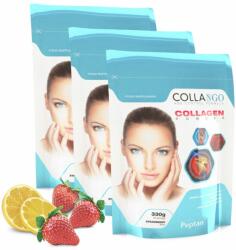 Collango - COLLAGEN POWDER - ÍZESÍTETT KOLLAGÉN POR PEPTAN® MARHAKOLLAGÉNBŐL - 3 x 330 G