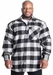 GASP INC - Heavy Flannel Shirt - Férfi Hosszúujjú - Szürke/fekete