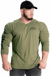 GASP INC - Throwback Long Sleeve Tee - Férfi Hosszúujjú Póló - Mosott Zöld