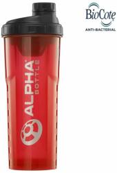 Alpha Designs - Alpha Bottle 750 - 100% Leak-proof Shaker Bottle - Red/black