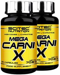 Scitec Nutrition - MEGA CARNI X - 1000 MG L-CARNITINE FORMULA - 2 x 60 KAPSZULA (HG)