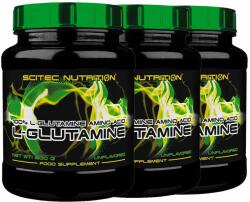 Scitec Nutrition - L-GLUTAMINE - 100% L-GLUTAMINE AMINO ACID - 3 x 600 G