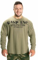 GASP INC - Thermal Gym Sweater - Washed Green - Férfi Edzőtermi Pulóver - Mosott Zöld