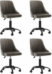 vidaXL 4 buc gri închis 3089972