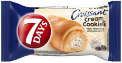 7DAYS Cream&Cookies croissant vaníliás töltelék és kekszdarabok - 60g - koffeinzona