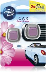 Ambi Pur Car Flowers&Spring odorizant de camera pentru mașină 2x2 ml