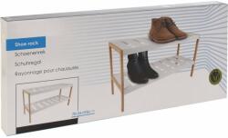 Home Styling Collection Raft pentru pantofi, bambus, 70 x 26 x 36 cm, alb (CP8501000)