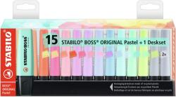 STABILO Boss Pastel szövegkiemelő készlet, 15 db (7015-02-5)